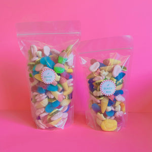 beach holiday theme pick and mix sweets