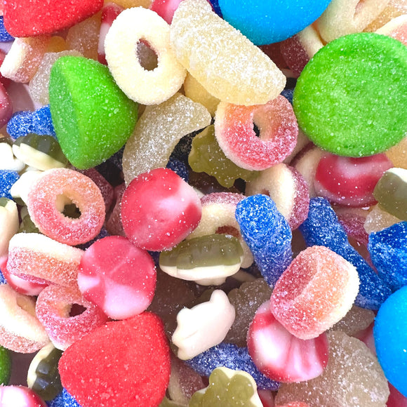 rainbow sweets pick and mix