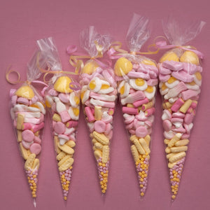 Pink & Yellow Sweet Cones
