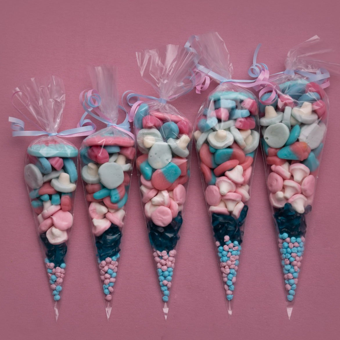 Pink & Blue Sweet Cones – Sweet Retreat Shop