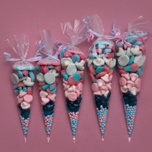 Pink & Blue Sweet Cones