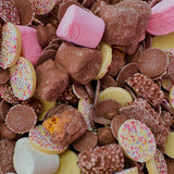 Choccy Road assortment of chunky honeycomb, fudge, chocolate buttons and chewy marshmallows