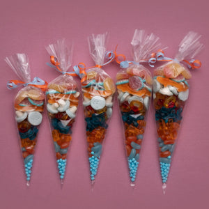 Blue & Orange Sweet Cones